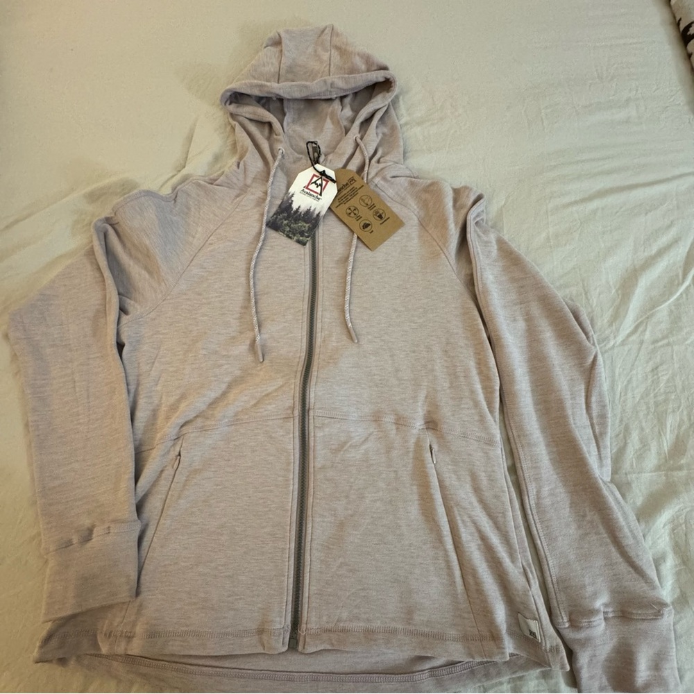 NEW NWT Women's Avalanche Full Zip Lightweight Hoodie Jacket Sz Large